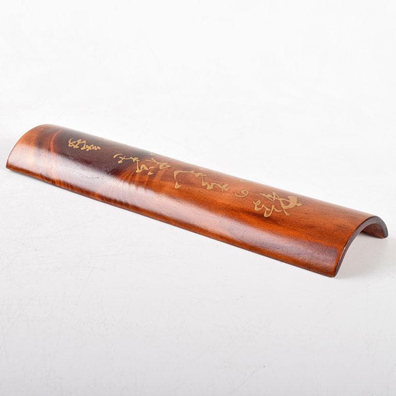 煎茶道具　天然肥松　和歌文　茶合　碗鎮　在銘　共箱　V　R4980