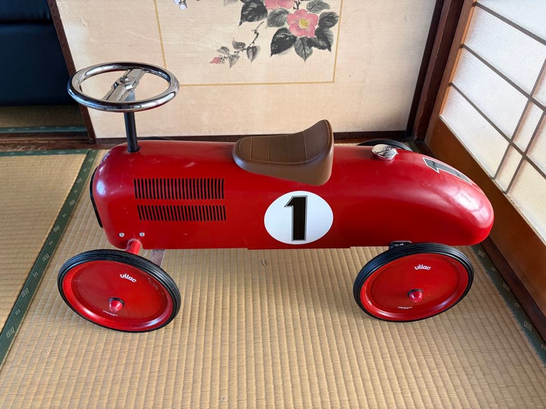 フランス製　希少　ヴィラック　VILAC レーシングカー　レッド　インテリアにも