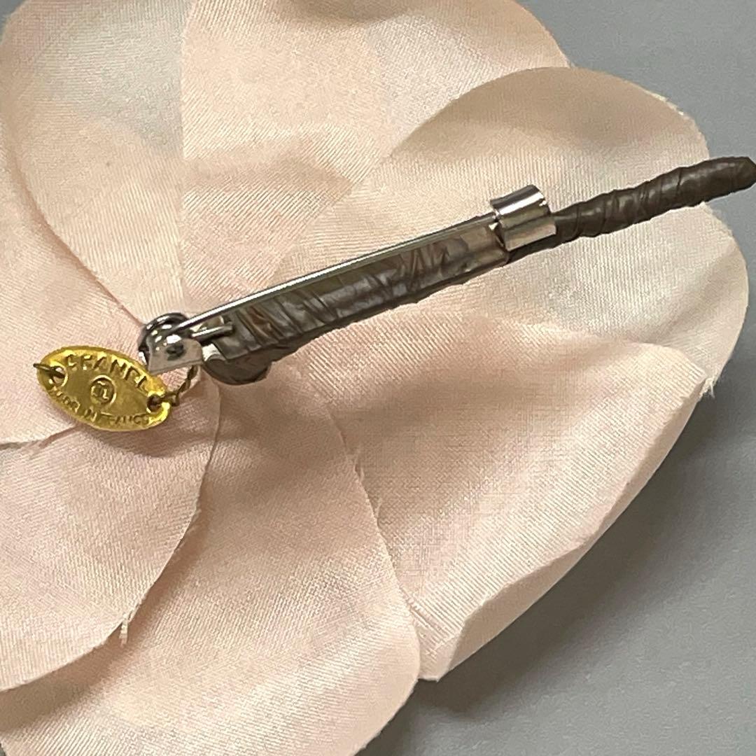 シャネル カメリア コサージュ ブローチ ヴィンテージ ピンク 箱付