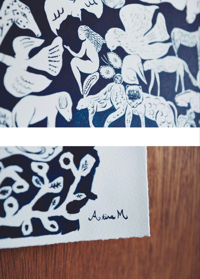 新品・未使用　ミナペルホネン life puzzle ポスター