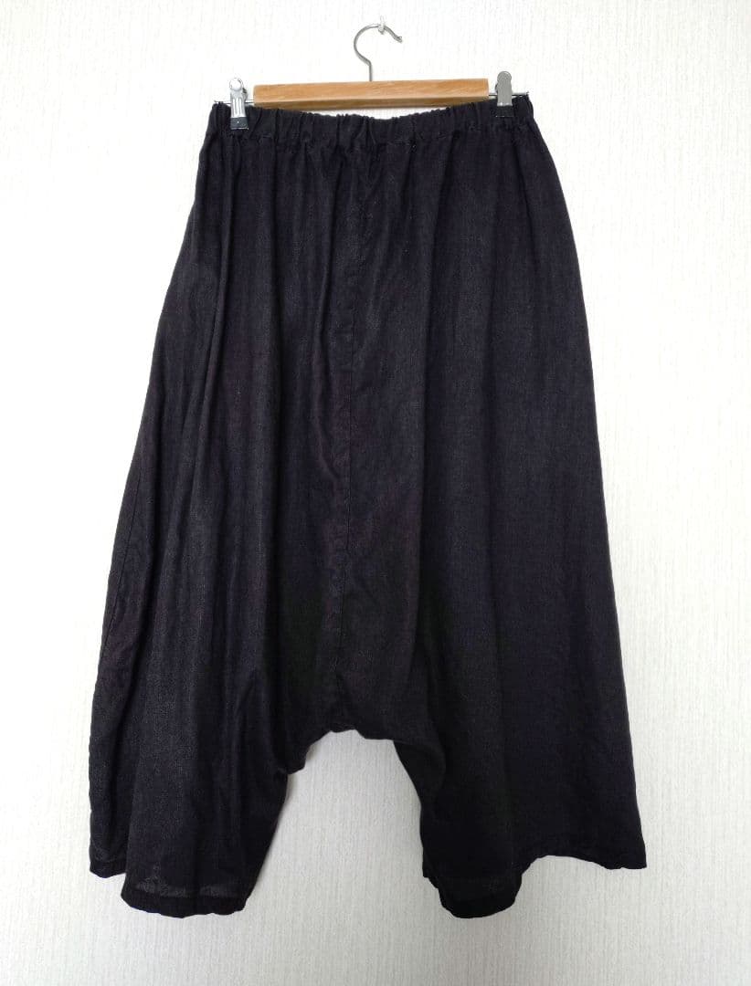 ネストローブ リネン サルエルパンツ 黒