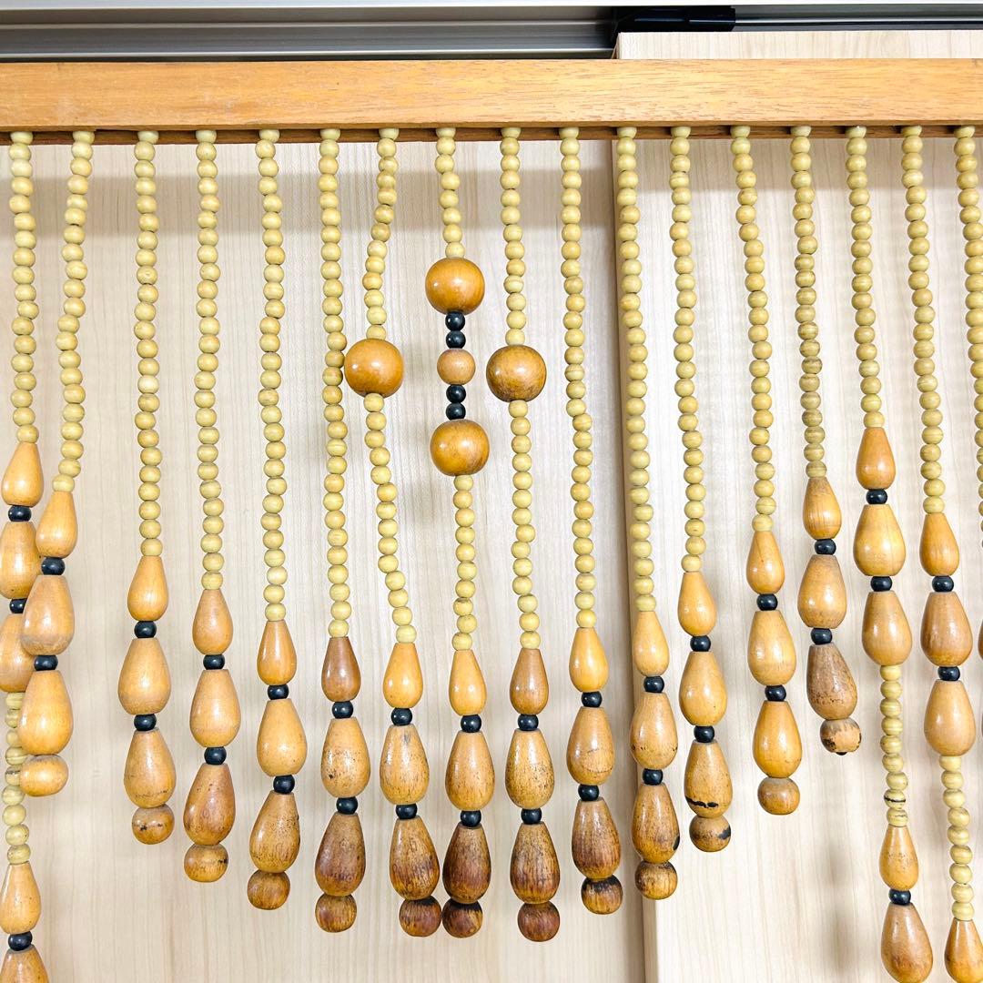 幅85cm×高さ80cm 珠のれん 珠暖簾 エスニック アーチ型 珠すだれ