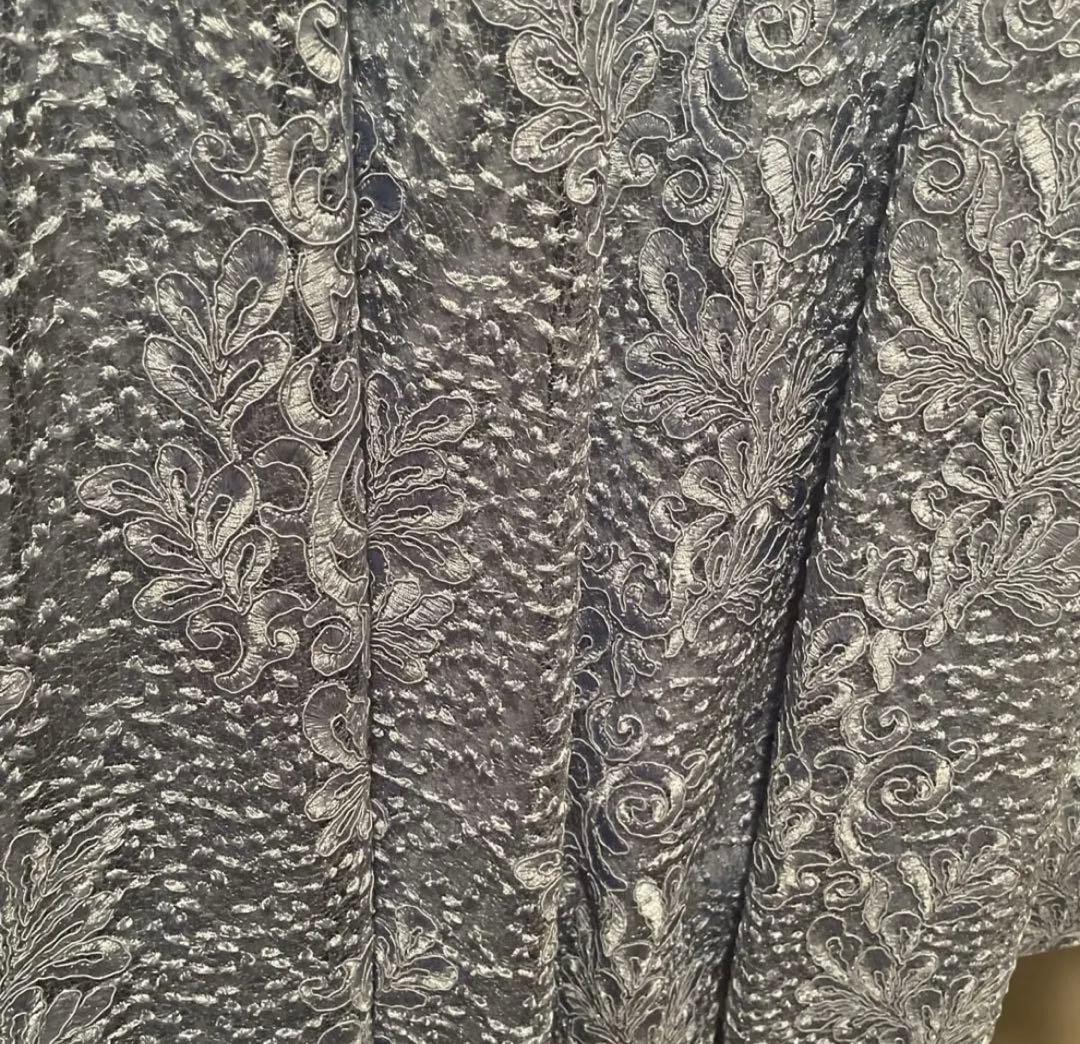 CELFORD 水色 レース スパンコールドレス