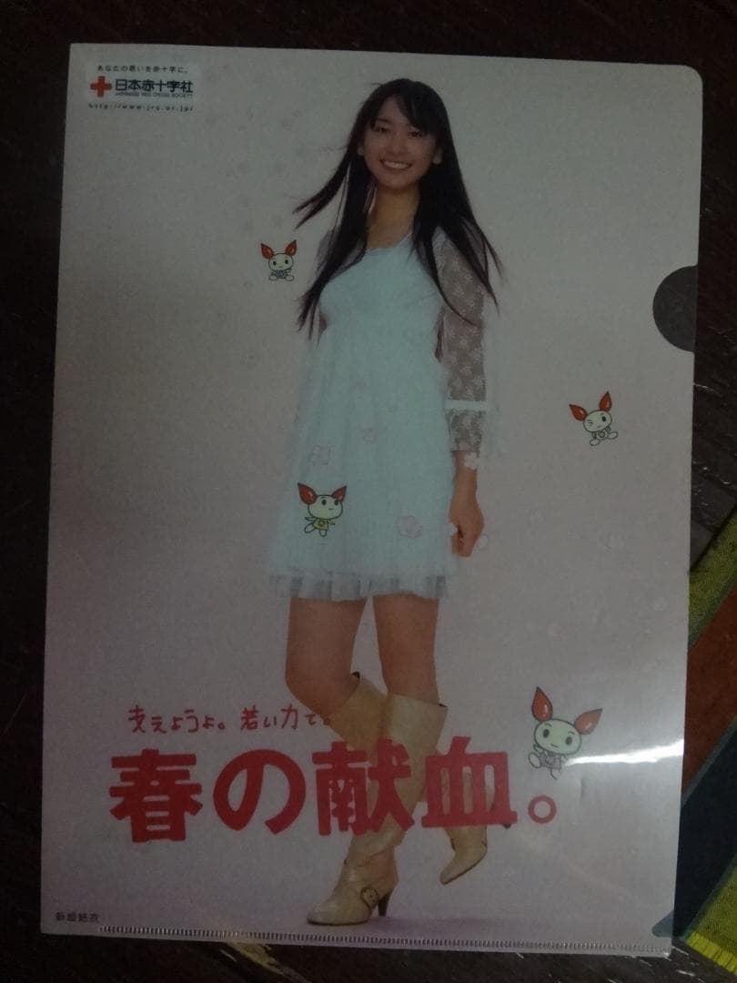 新垣結衣　入手困難非売品クリアファイル　　春の献血キャンペーン