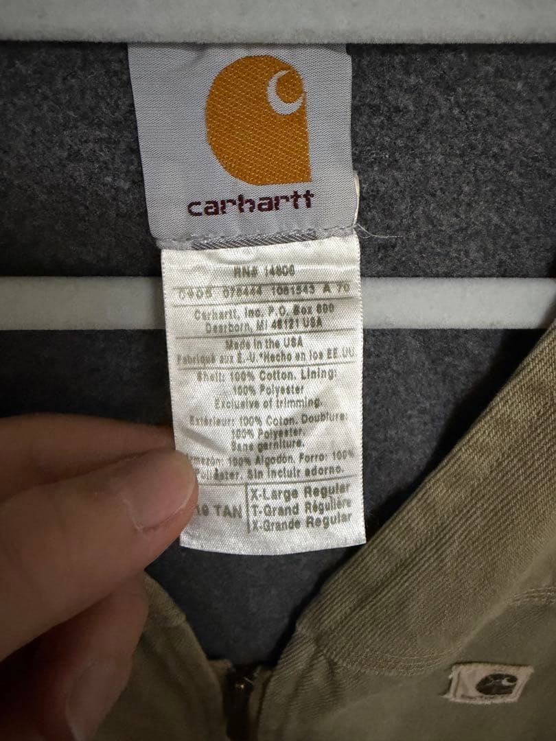 す*と様 カーハート ダック生地ベスト XLサイズ　90年代　アメリカ製