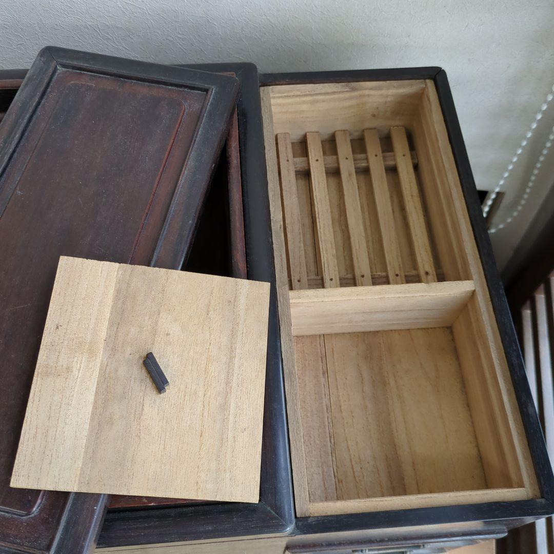 骨董 長火鉢 火鉢 関東火鉢 木製 内側銅器 アンティーク テーブル