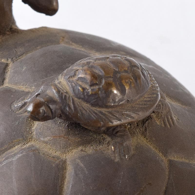 古銅宣徳銅　亀　神獣　置物　C　R8109