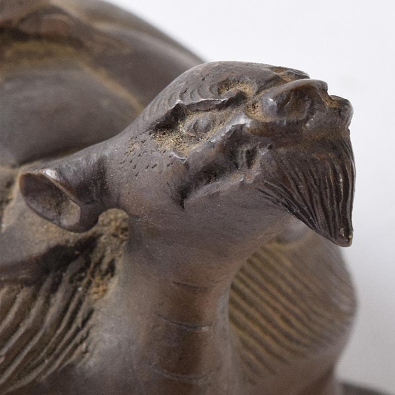 古銅宣徳銅　亀　神獣　置物　C　R8109