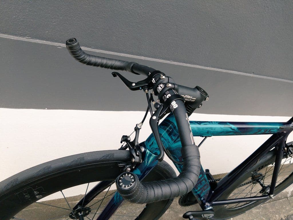 【猫富士様用：運賃込】LEADER735 ピストバイク マーブル×ラメ