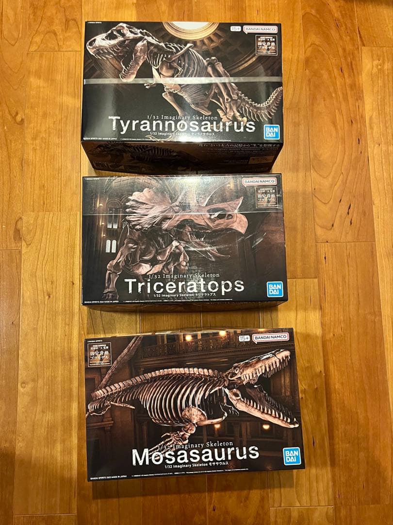 イマジナリースケルトン　ティラノサウルス　トリケラトプス　モササウルス