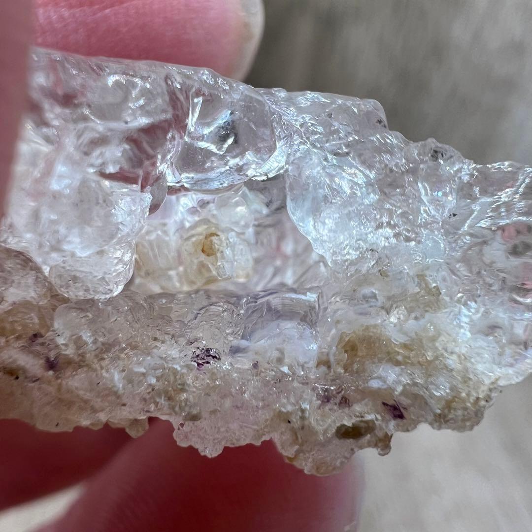 フローライトインハイアライトオパール FH2 共生 鉱物 標本 原石