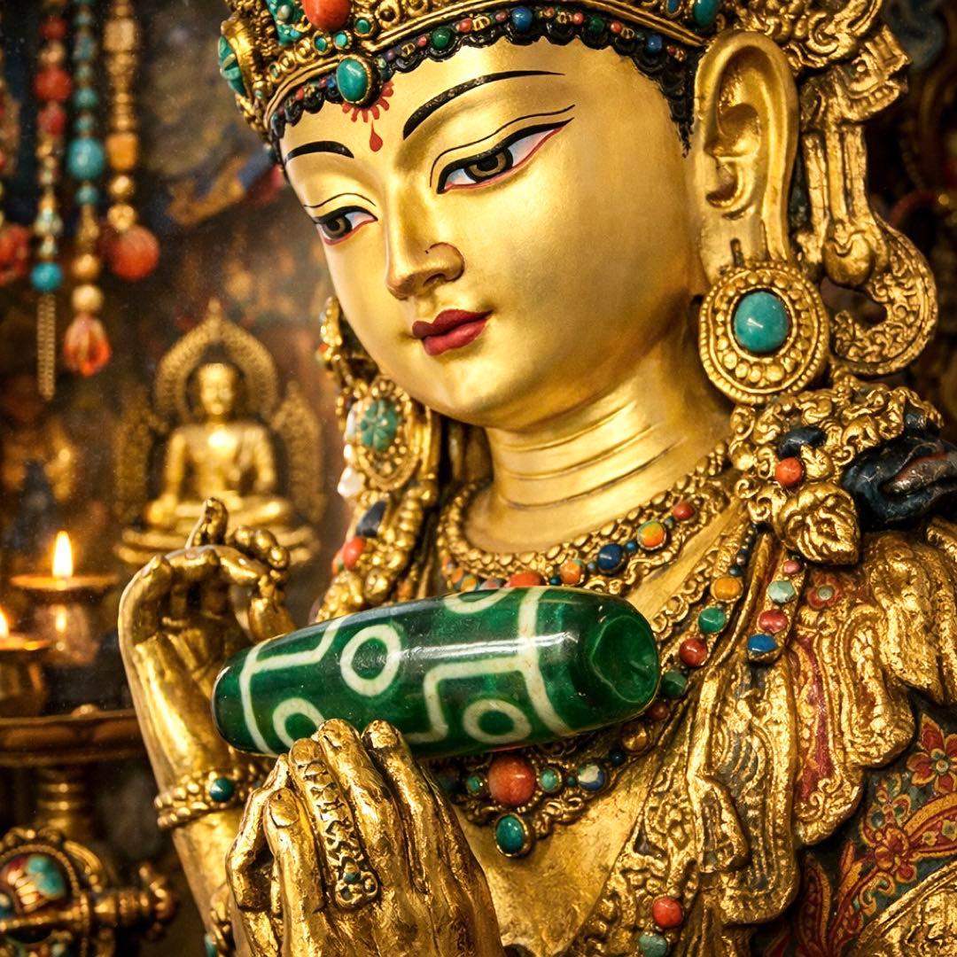 ◆激レア秘宝◆ 九眼天珠 1852 老天珠 ジービーズ お守り 呪物 護符