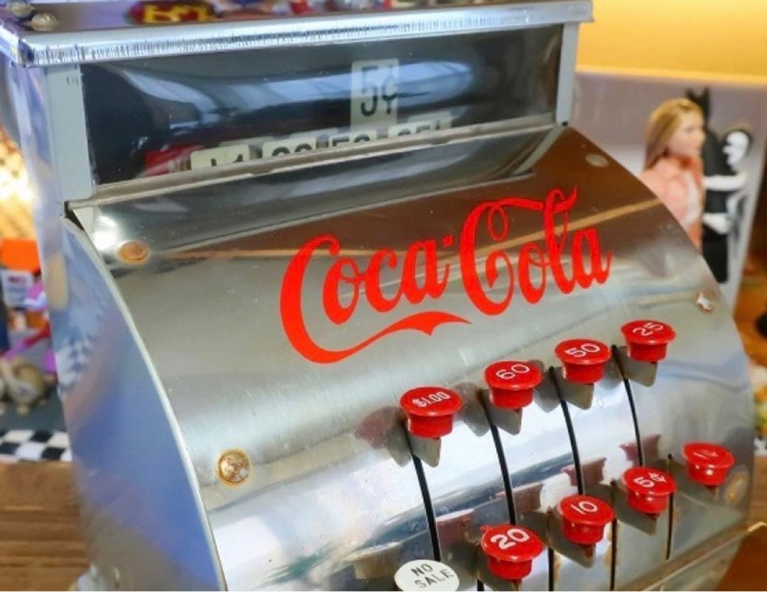 希少！コカコーラ 50s ビンテージ トイレジスター ガレージ アンティークレア