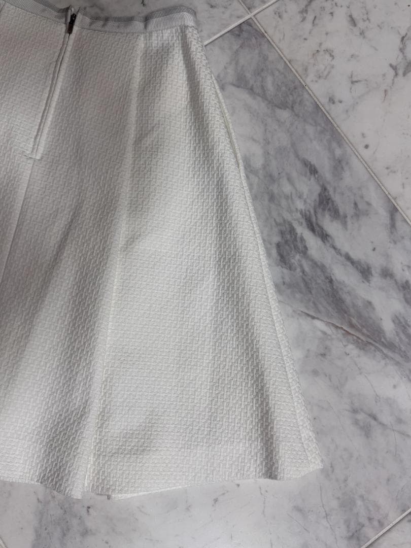 未使用★FOXEY/フォクシーニューヨーク スカート 38 ホワイト