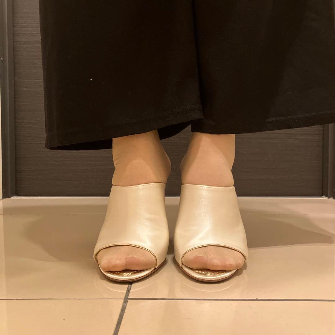 LOUIS VUITTON パールホワイト シルクミュール