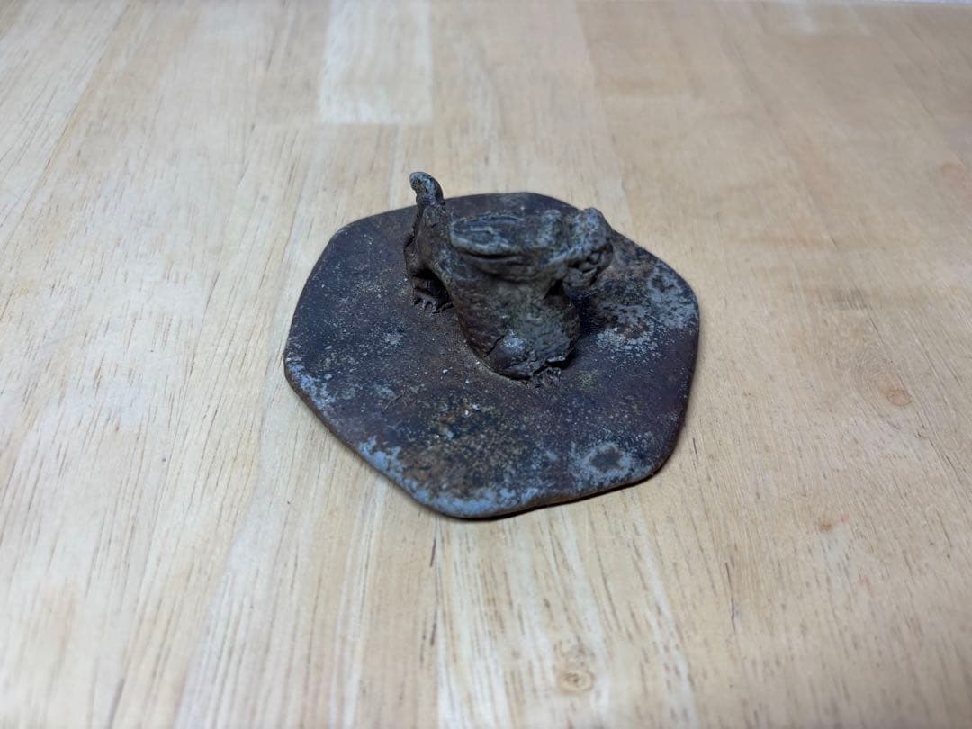 53.備前焼 宝瓶 登り窯 龍 りゅう リュウ 6角 手びねり 急須