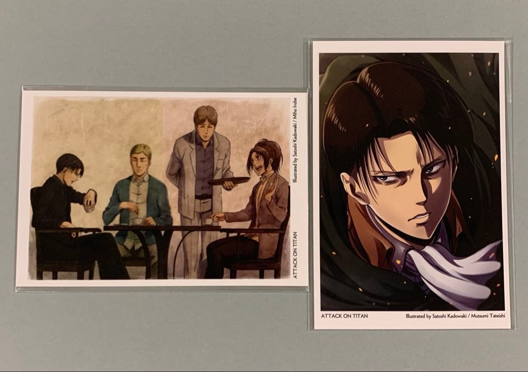 ☆進撃の巨人　リヴァイ ポストカード　2点