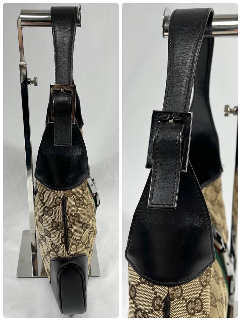 ✨GUCCI ジャッキー ワンショルダーバッグ シェリーライン GGキャンパス