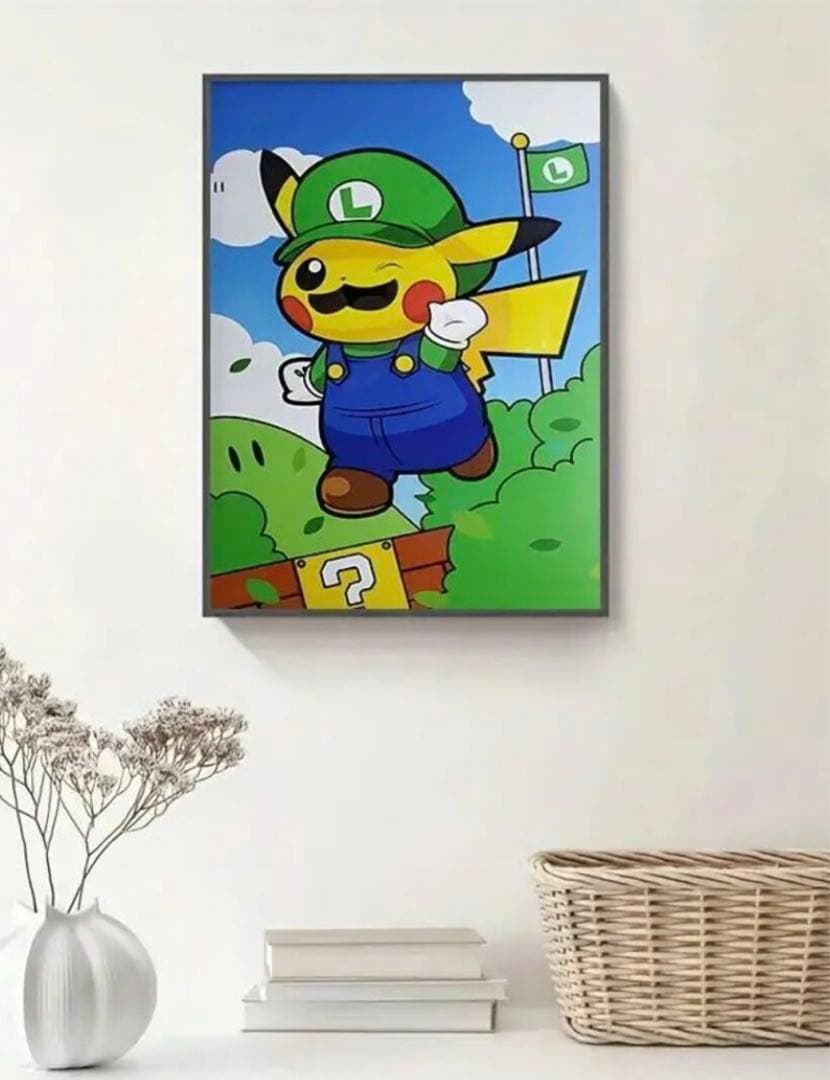 ポケットモンスター　ルイージピカチュウ　ポスター