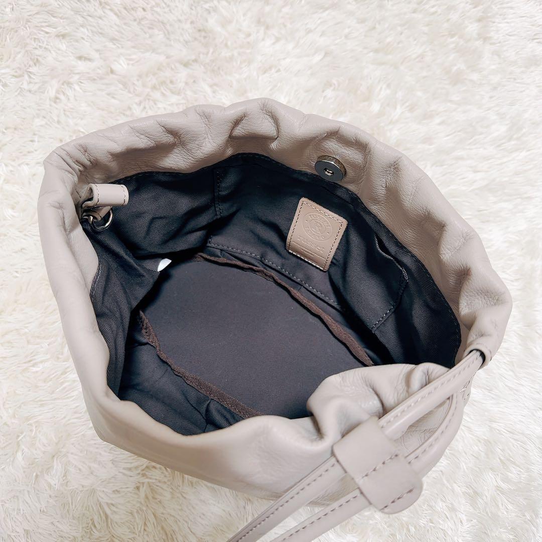 未使用✨ラシット　4way ショルダーバッグ 巾着 グレージュ［chi企画］