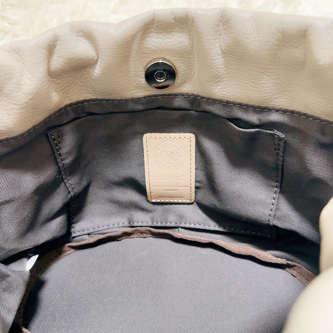 未使用✨ラシット　4way ショルダーバッグ 巾着 グレージュ［chi企画］