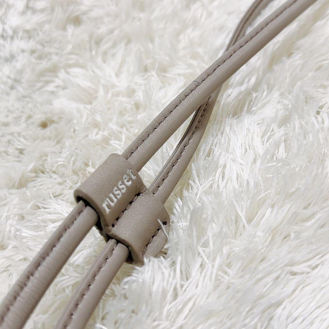 未使用✨ラシット　4way ショルダーバッグ 巾着 グレージュ［chi企画］