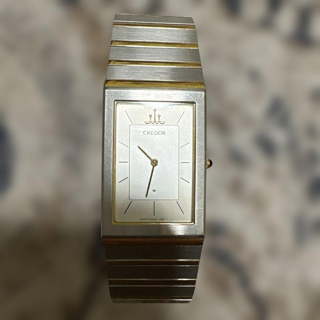 メンズ　セイコークレドール　CREADOR クォーツ 腕時計 シルバー