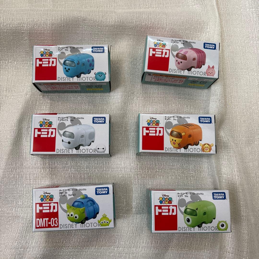 ディズニーモータース ツムツムトミカ6台セット DMT-03・その他番号なし