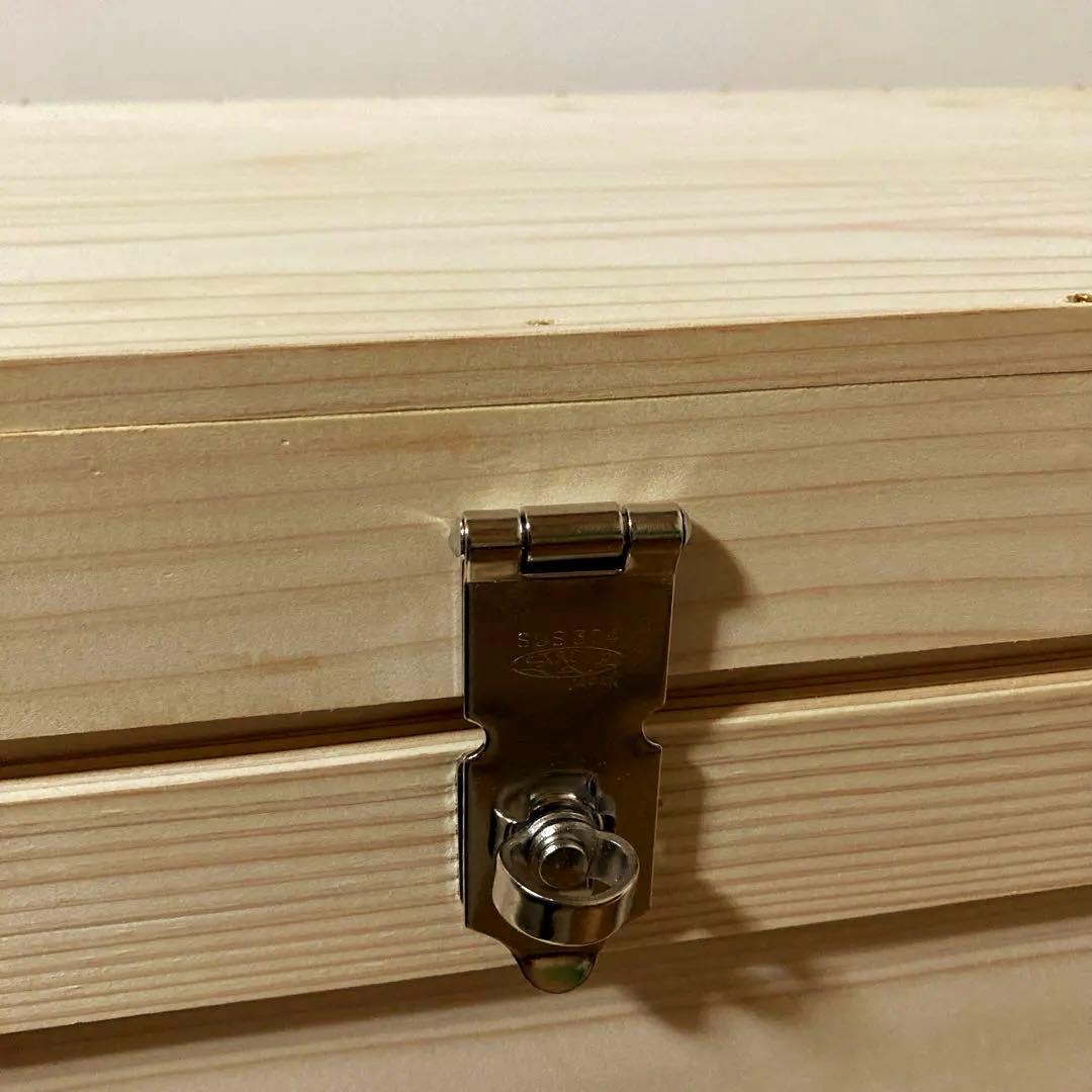 木箱　蓋付き　ウッドボックス　収納箱　収納ケース　宝物箱　ハンドメイド