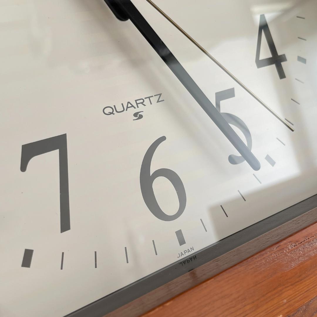 80s【SEIKO】ヴィンテージ モダンデザイン 掛け時計 ウォールクロック