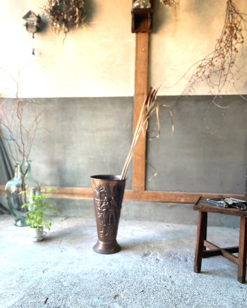 ビンテージ ブロンズ   アンブレラスタンド