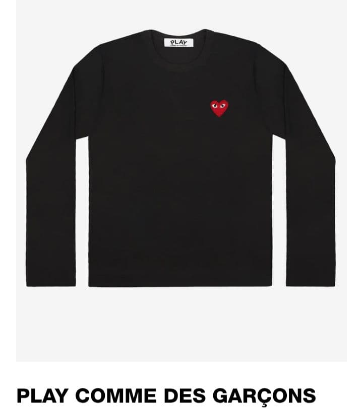 XS 正規品PLAY COMME DES GARCONS ブラック TシャツXS