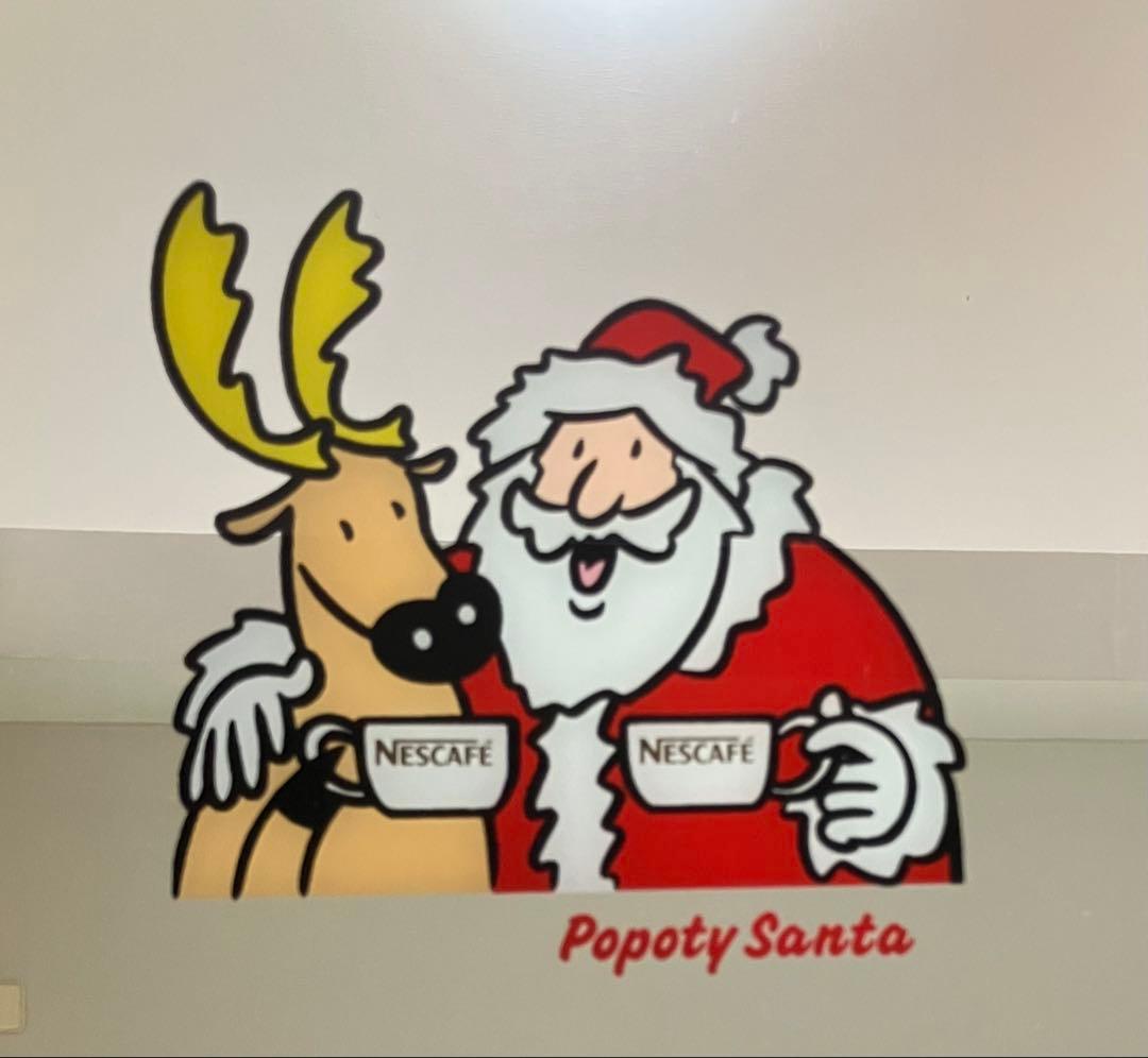 【1月限定価格】激レア　非売品　ネスカフェ　パブミラー （ポポティサンタ）