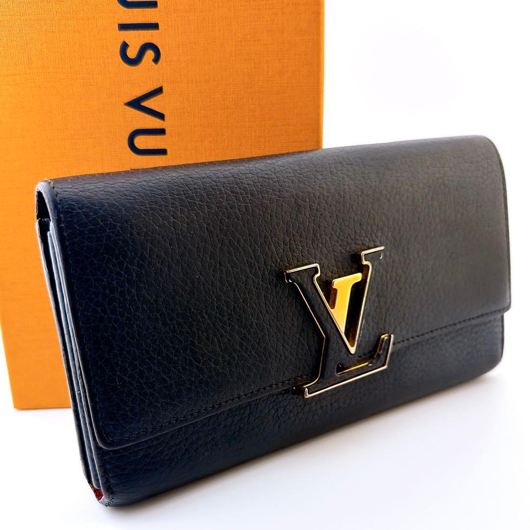 flower！プロフ必読 ルイヴィトン ポルトフォイユカプシーヌ ブラック