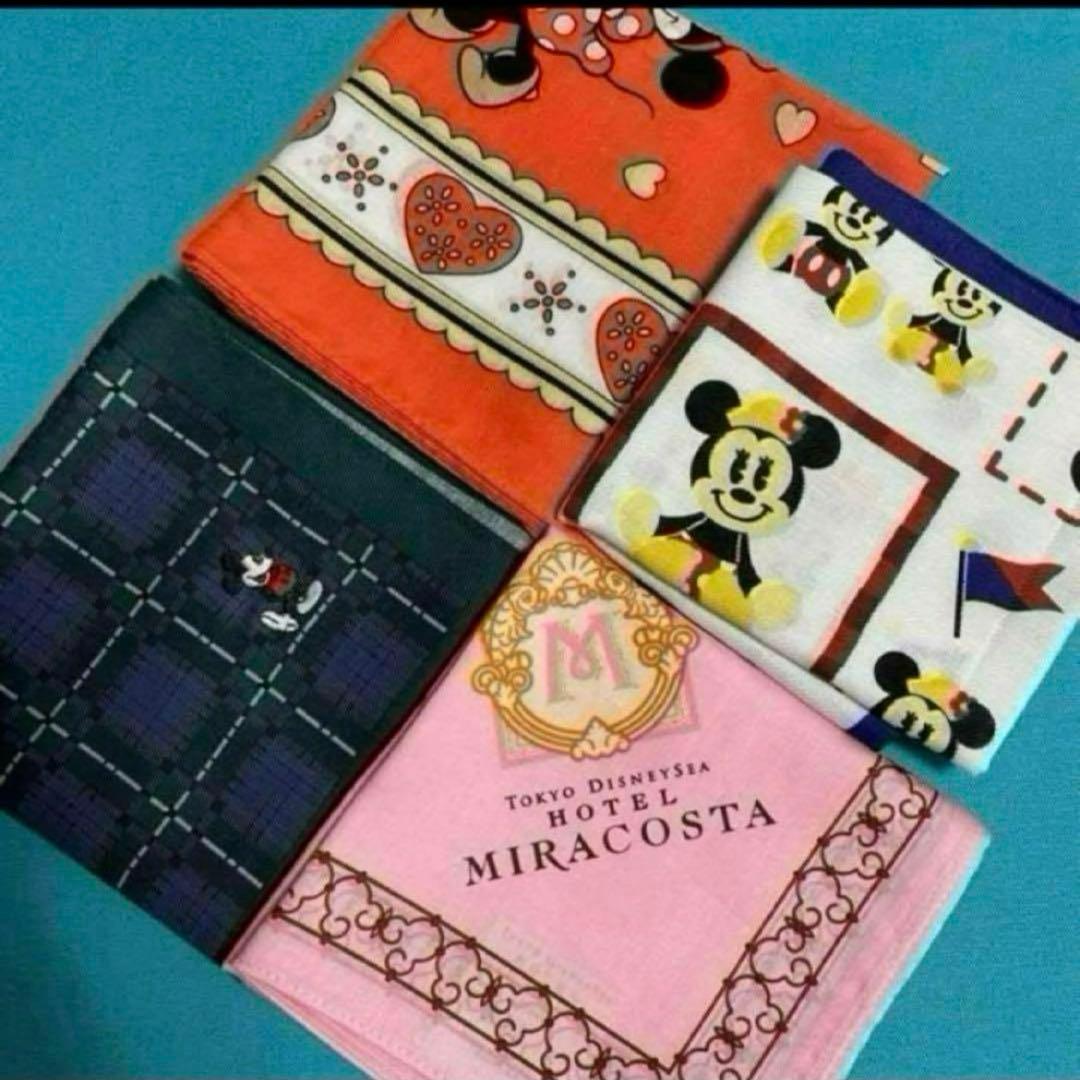 ディズニー　ハンカチ　4枚セット　まとめ売り