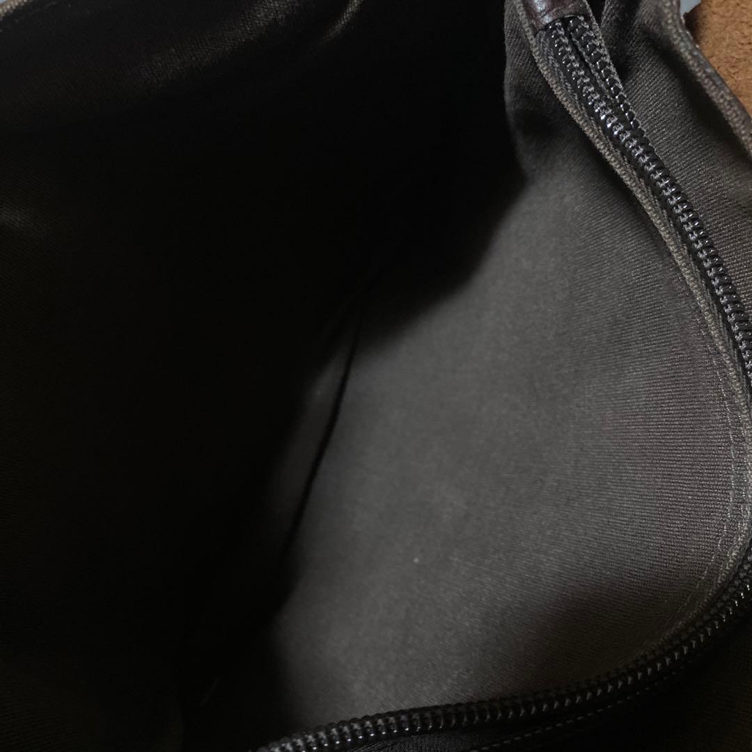 【✨希少✨】イルビゾンテ ロゴ刻印 ショルダーバッグ レザー 茶色