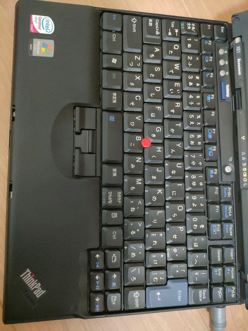 Lenovo ThinkPad X61 T8100付属品あり　Win Vista