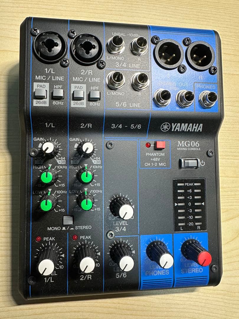 YAMAHA【アナログミキサー】MG06