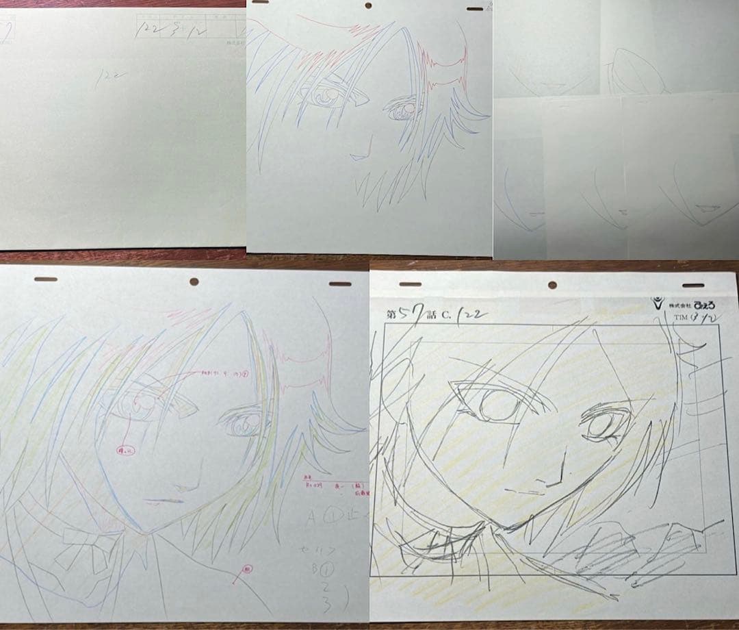 BLEACH セル画　黒崎一護　夜一　松本乱菊　ハリベル　チルッチ　リルカ