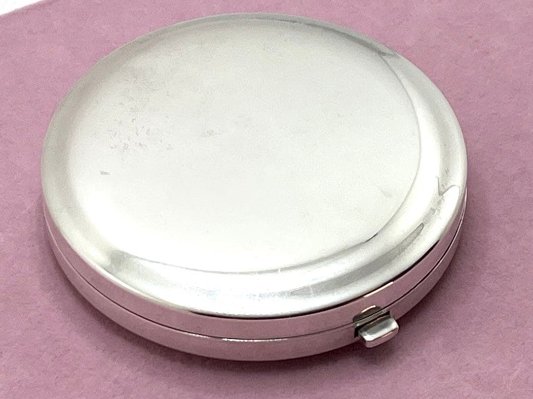 h129 希少　ティファニー　化粧ミラー　鏡　コンパクトミラー　メイク道具