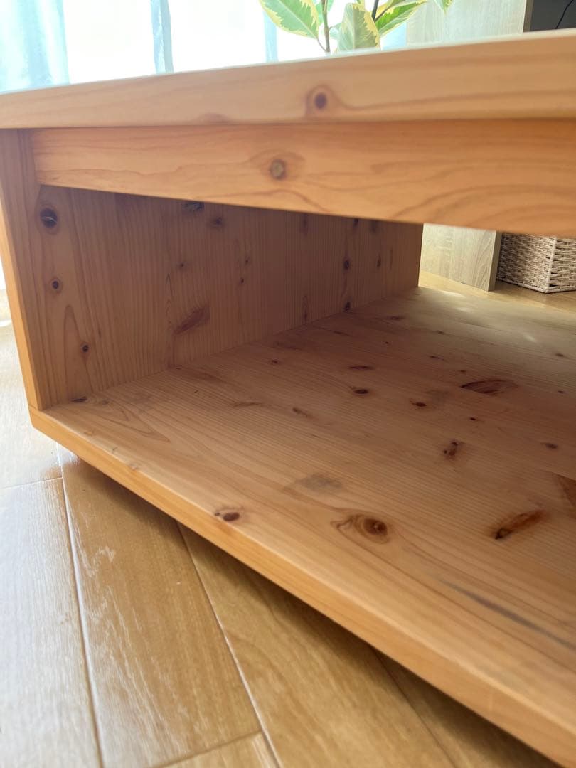 ヒノキ　ローテーブル