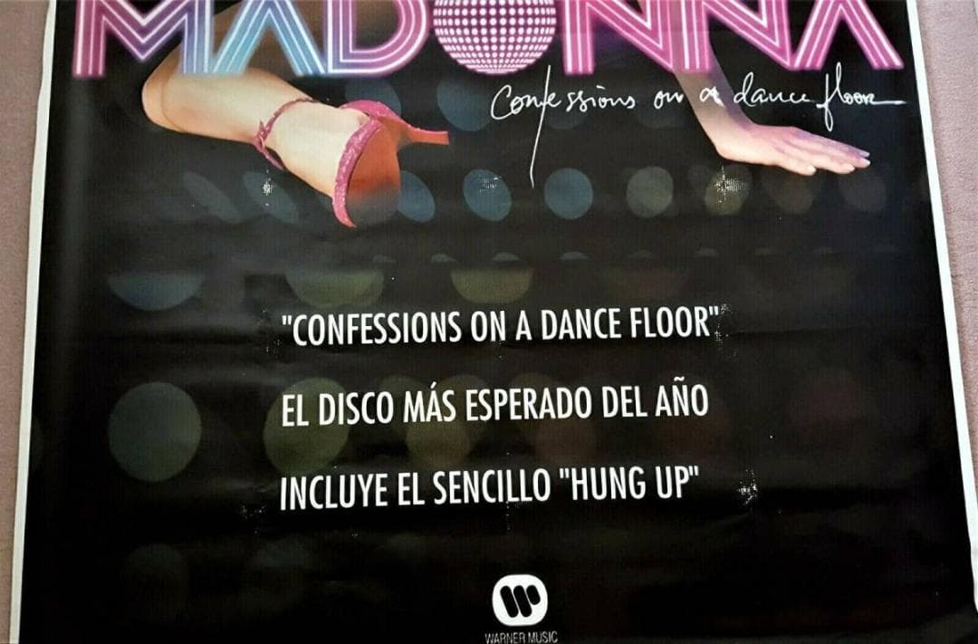 マドンナ　Confessions　メキシコ製　大判 厚手 ビニール製 ポスター