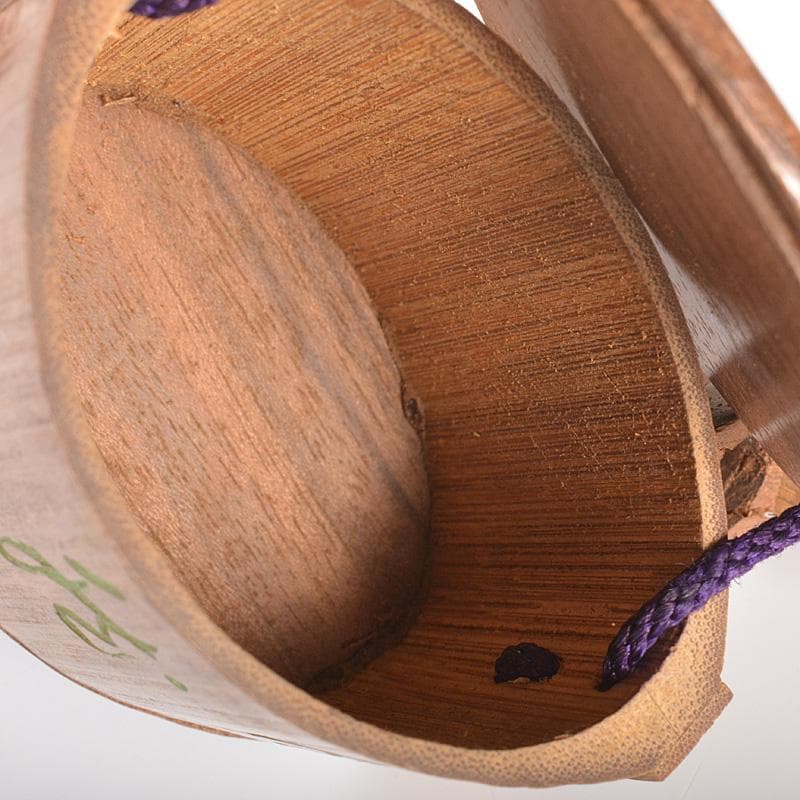 時代提げ物　喫煙具　煙管　キセル　古竹漢詩刻　煙管入　煙草入　M　R7533