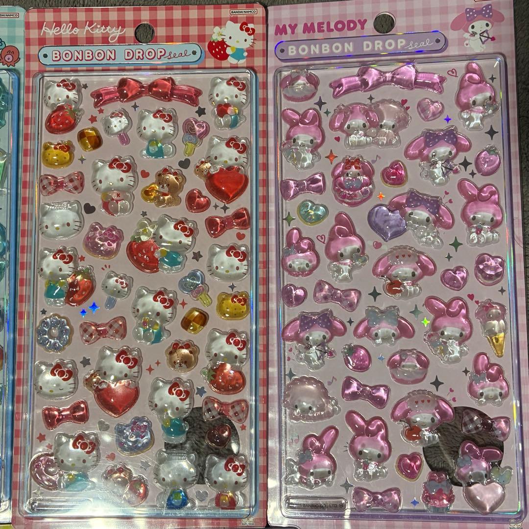 【正規品】ボンボンドロップシール　サンリオ8枚コンプリートセット