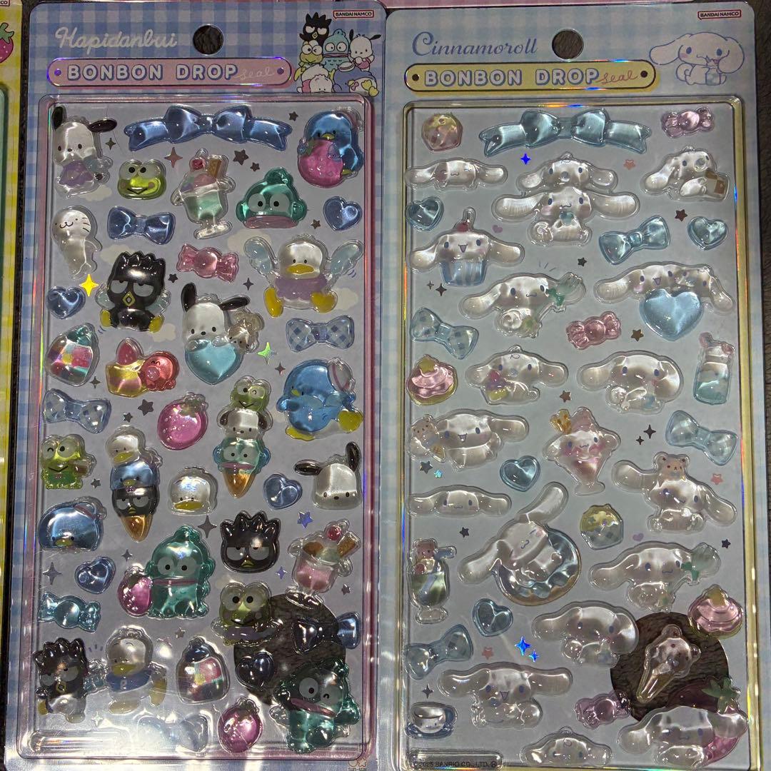 【正規品】ボンボンドロップシール　サンリオ8枚コンプリートセット