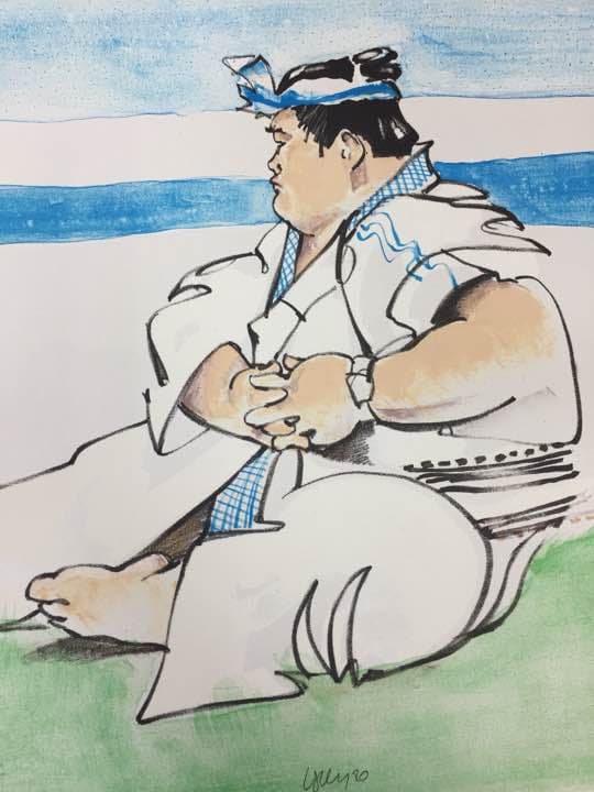 ★D3★松岡リン アーカイバル インクジェットプリント 限定100部「岩下関」