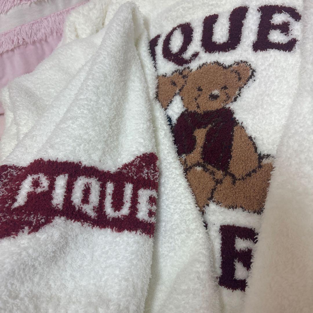 新品ジェラートピケ　ホリデーベア　ジャガードプルオーバー&ロングパンツ