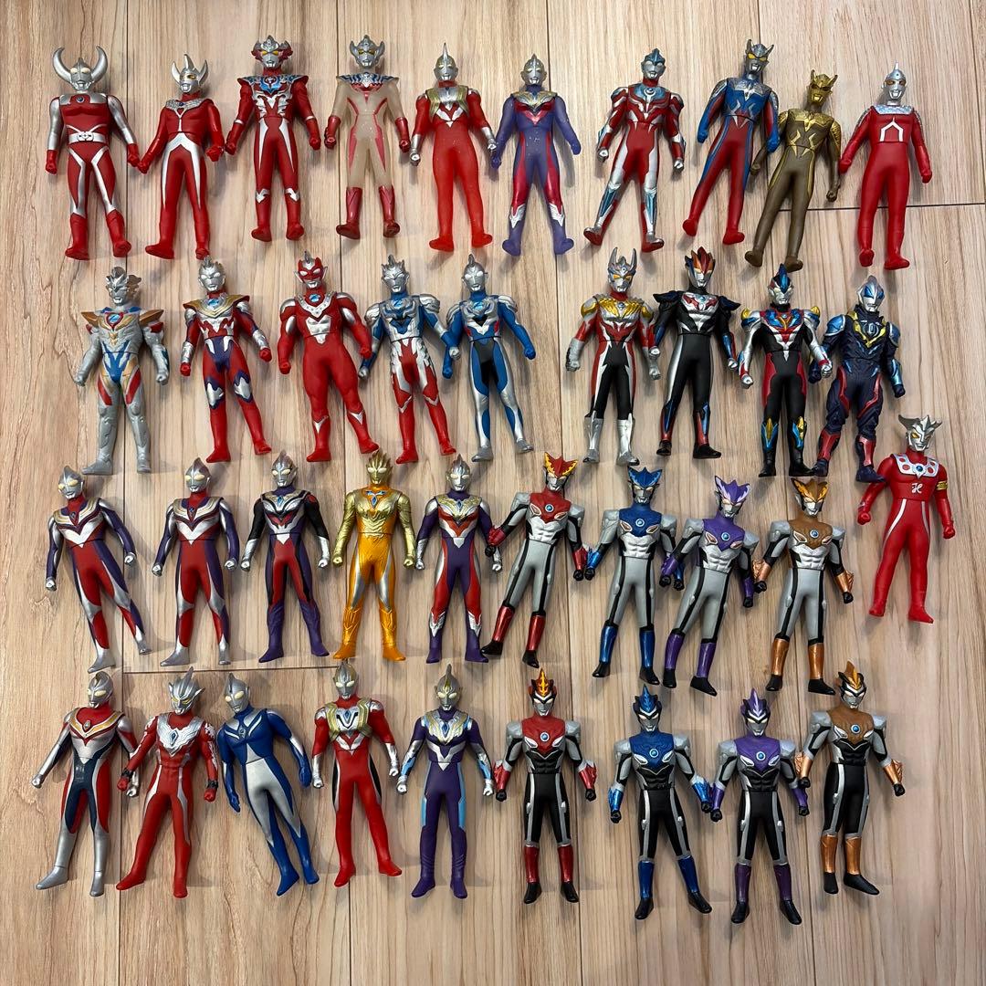 ウルトラマン ソフビ 38体 まとめ売り｜大量セット｜ウルトラヒーロー 怪獣なし