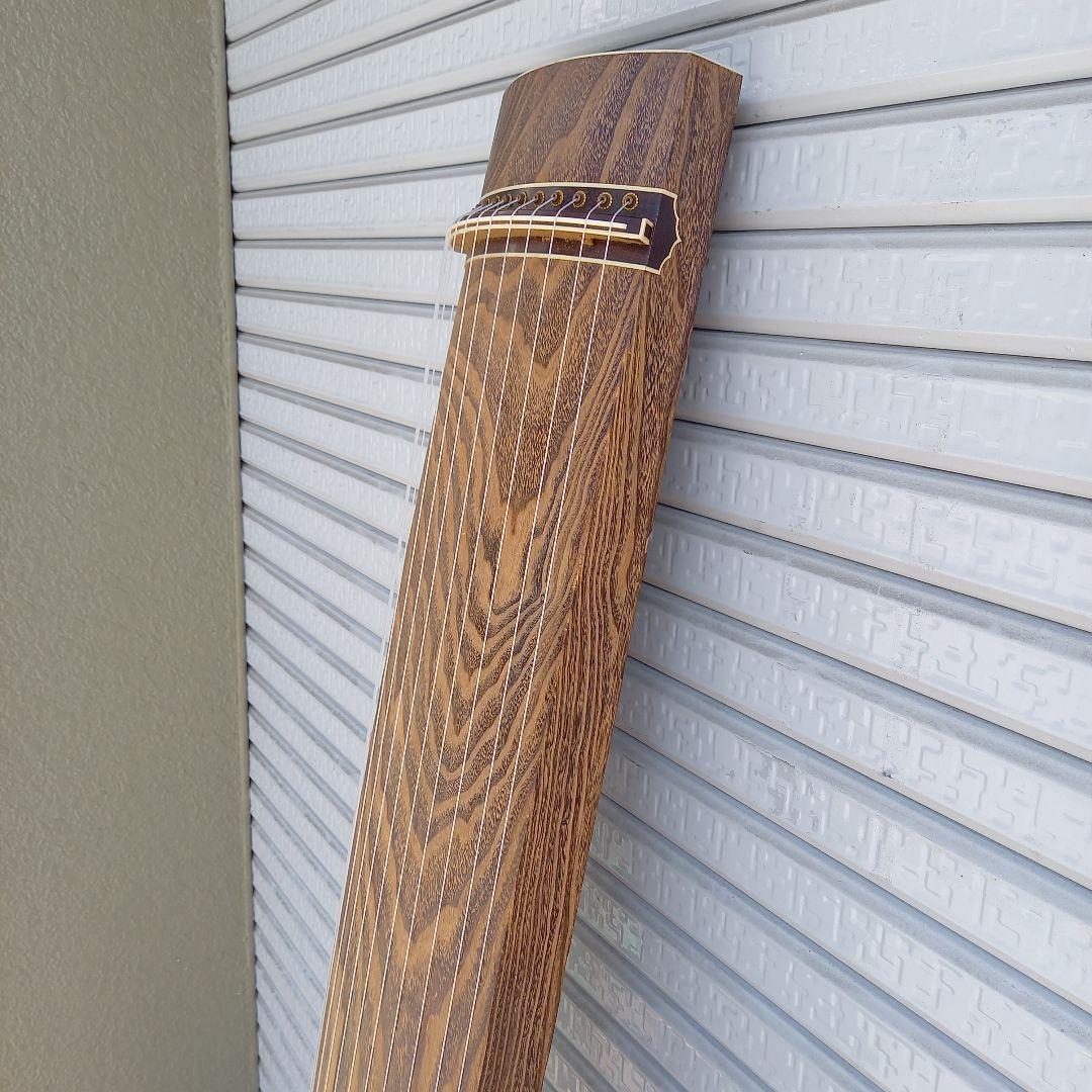 和楽器 琴 くり甲 紅木 上角巻 琴柱付属