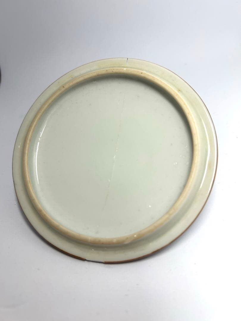 【希少名工】京焼 三代目 加藤利昌 作 祥瑞写 蓋付湯呑 共箱付　蓋に亀裂